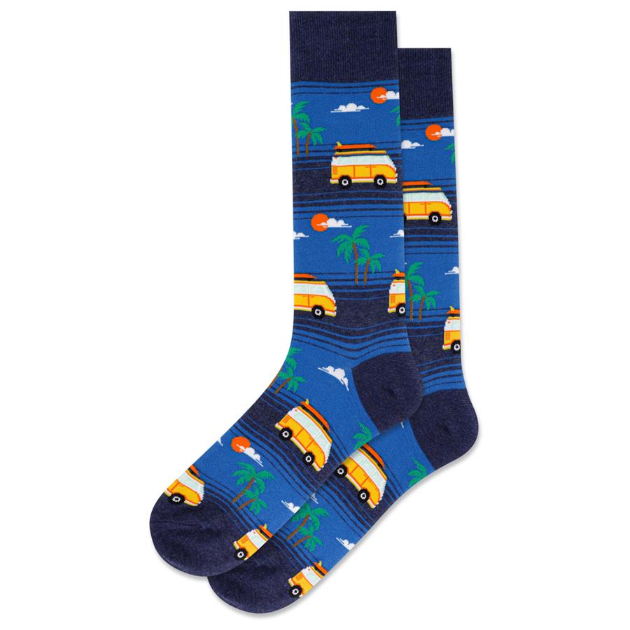 Surf Van Blue Men's Socks