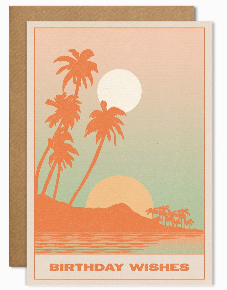 Birthday Wishes Palm Card