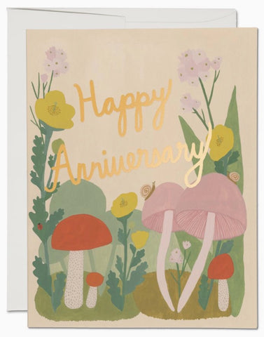 Anniversary Mushrooms Card