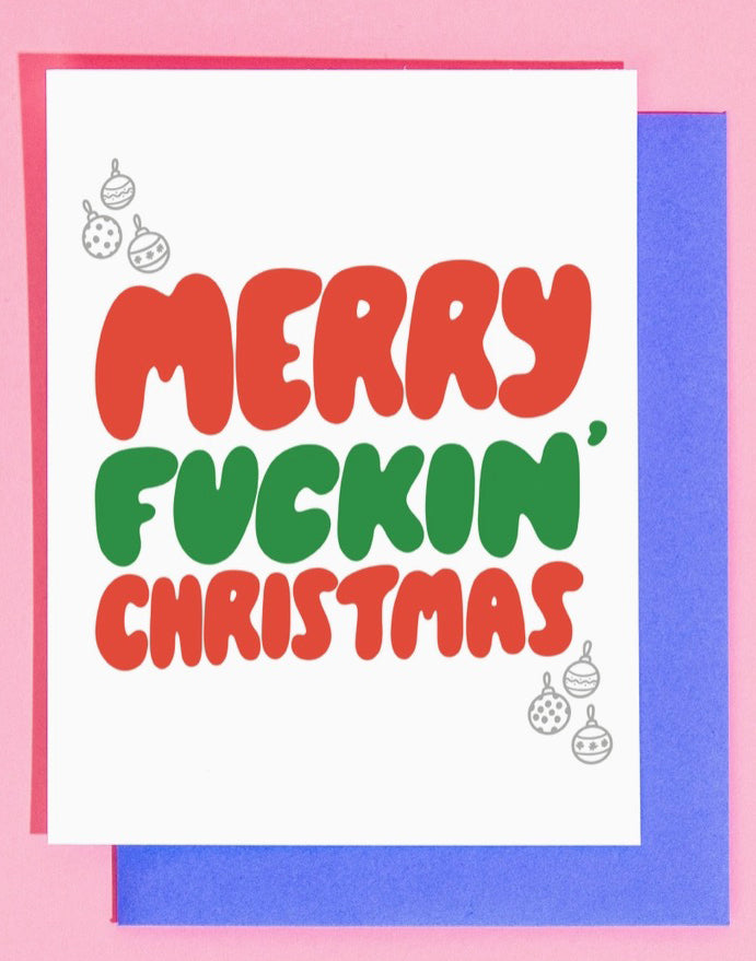 Merry F Christmas Card