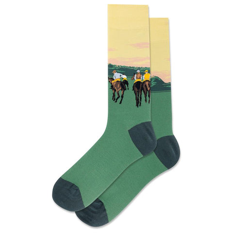 Racehorses at Longchamp Men's Socks