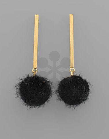 Pom Pom Earrings