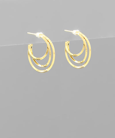 Triple Hoop Earrings