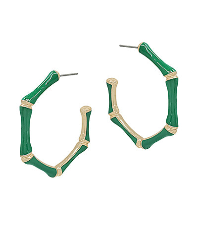Epoxy Bamboo Earrings