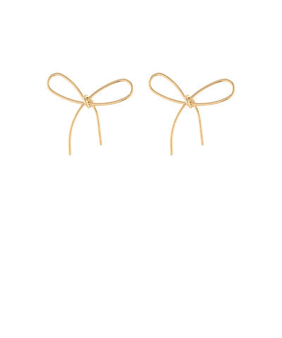 Brass Bow Earrings
