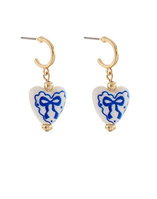 Heart Bow Earrings