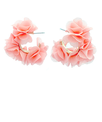 Peach Puff Earrings