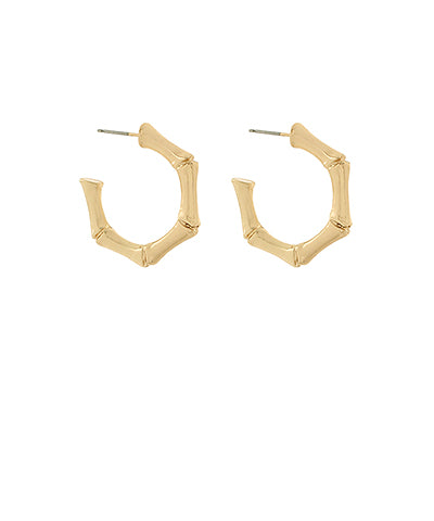 Bamboo Hoop Earrings