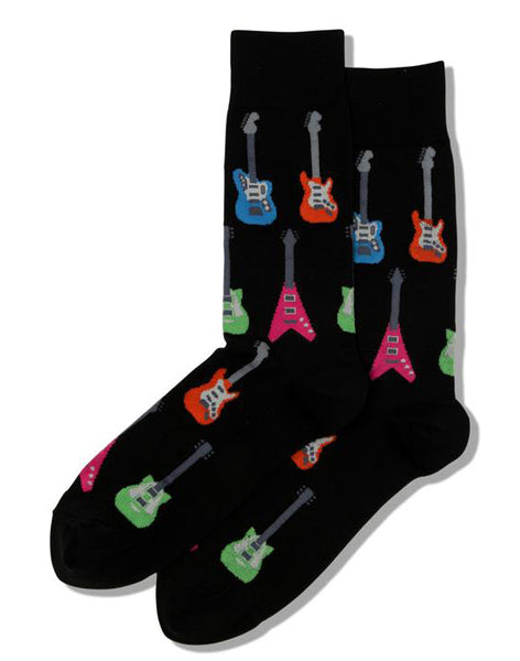Electric Guitars Black Men's Socks