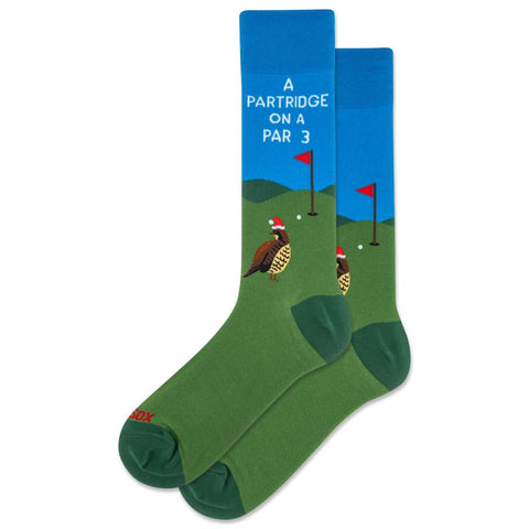 Partridge On A Par 3 Socks