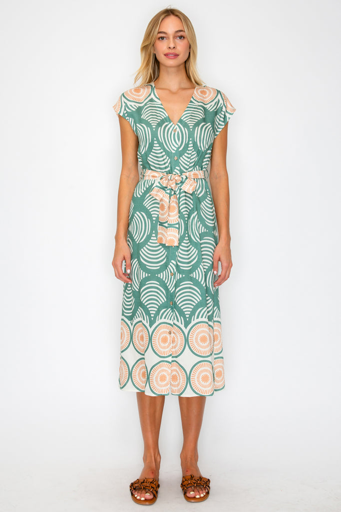 Paros Button Down Dress
