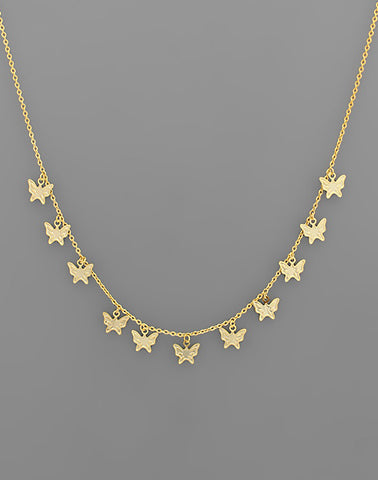 Multi Butterfly Necklace