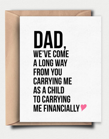Carrying Me Card