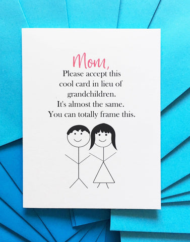 Lieu of Grandchildren Card