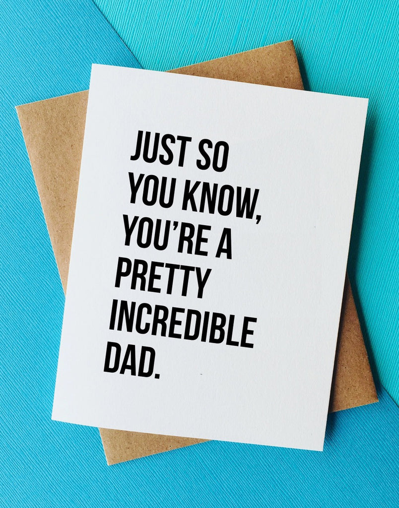 Incredible Dad Card