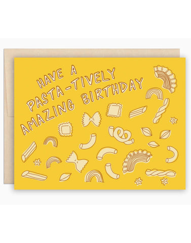 Pasta Birthday Card