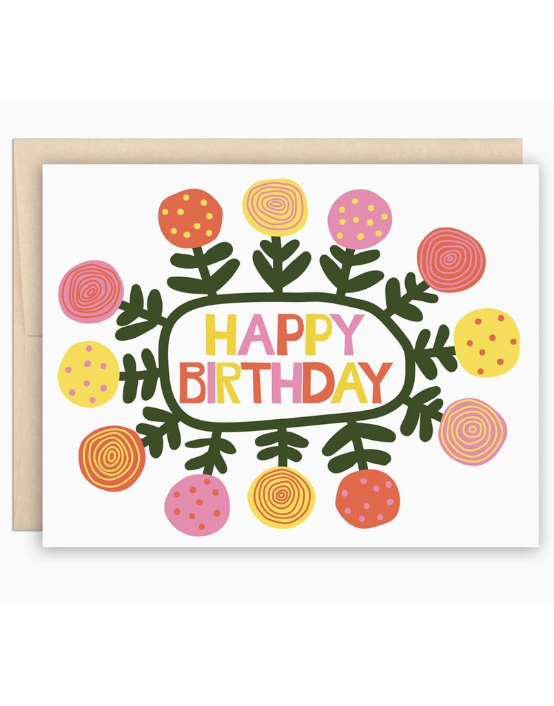 Flower Pop Birthday Card