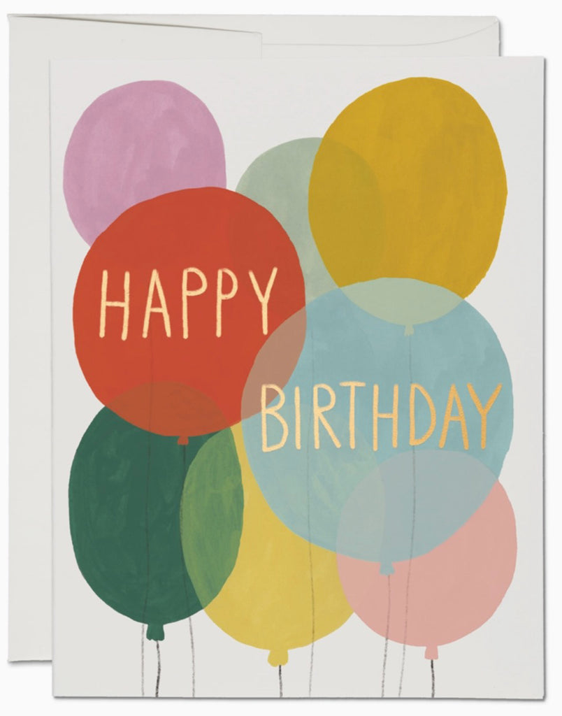 Balloons Birthday Card