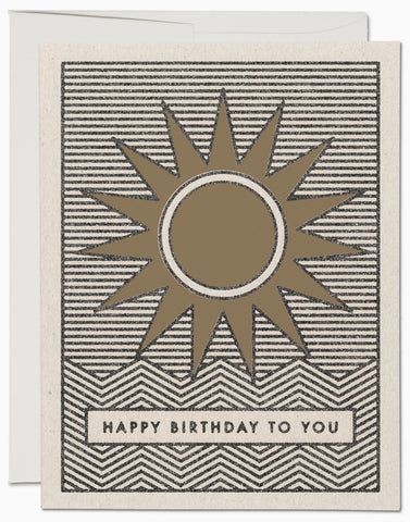 Sun Birthday Card