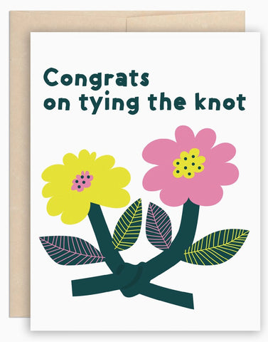 Flower Tying The Knot Card