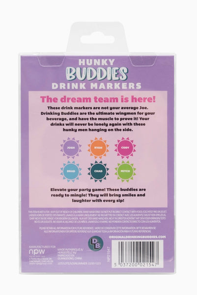 Hunky Buddies Drink Markers