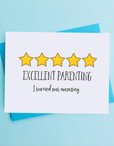 Excellent Parenting Card