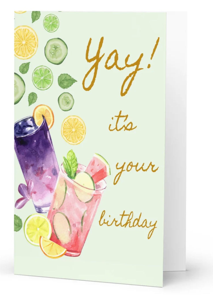 Birthday Cocktails Card