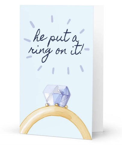 He Put A Ring On It Card