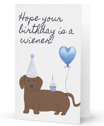 Wiener Birthday Card