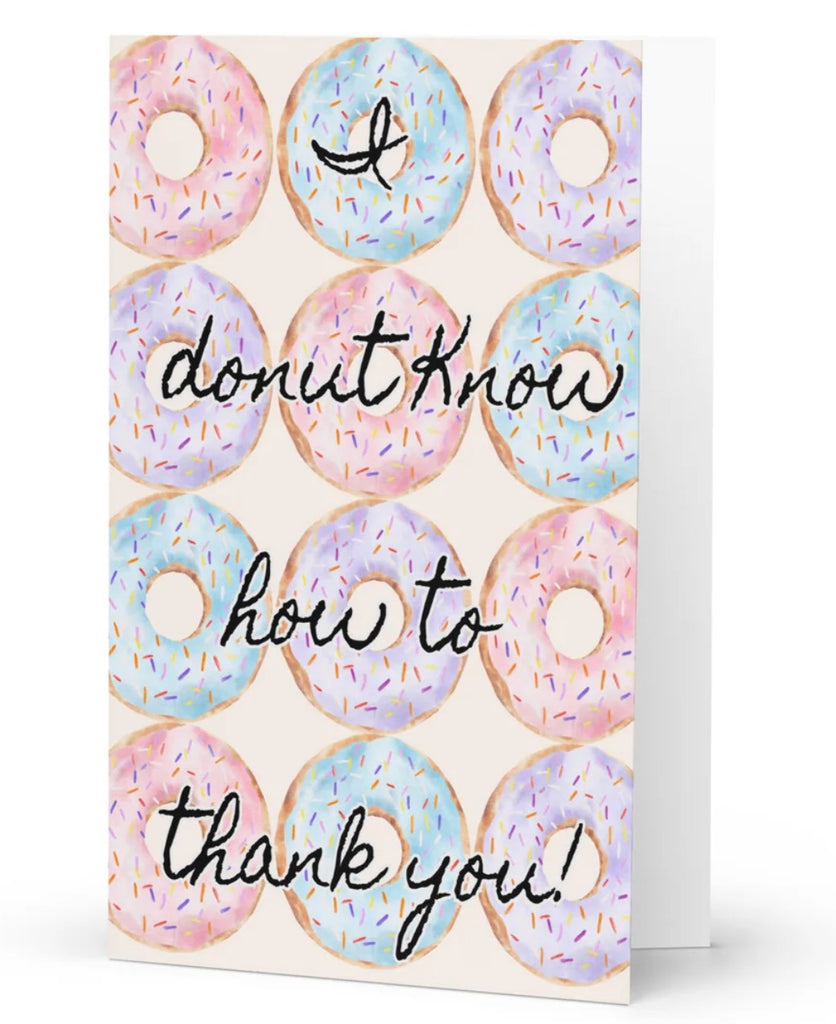 Donut Thanks Card