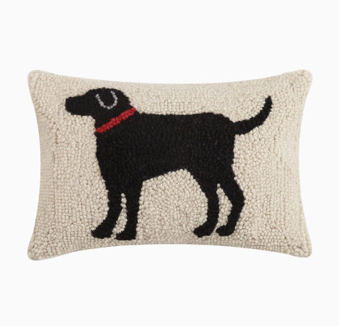Black Dog Pillow