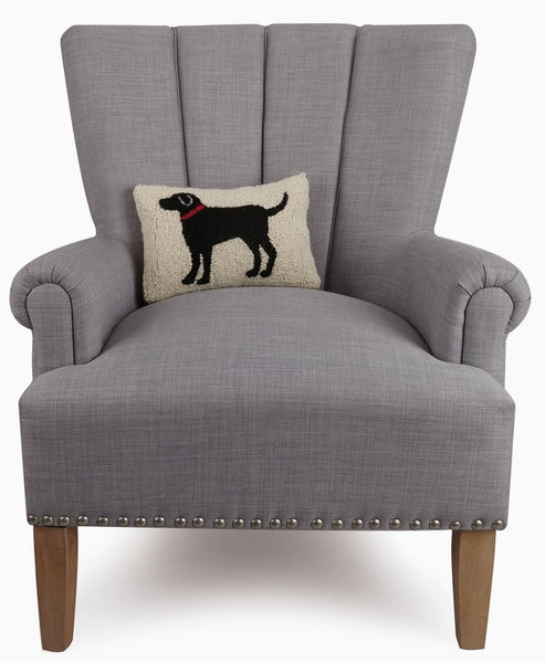 Black Dog Pillow