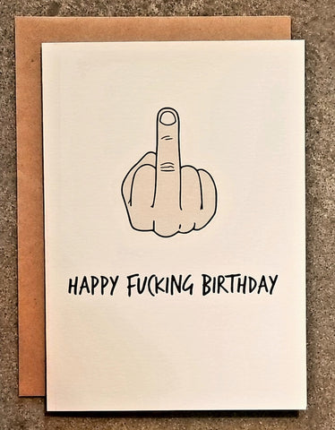 Middle Finger Card