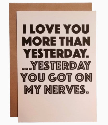 More Than Yesterday Card