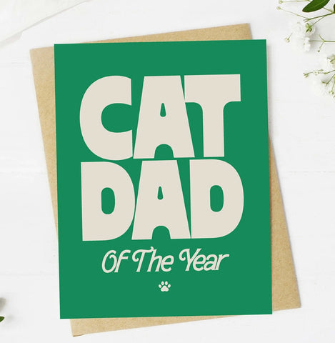 Cat Dad Year Card