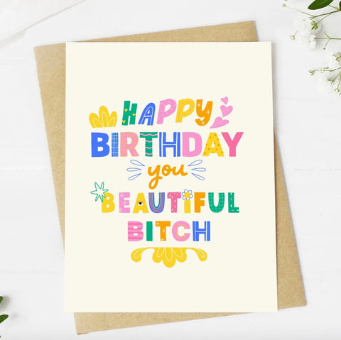 Beautiful B Birthday Card