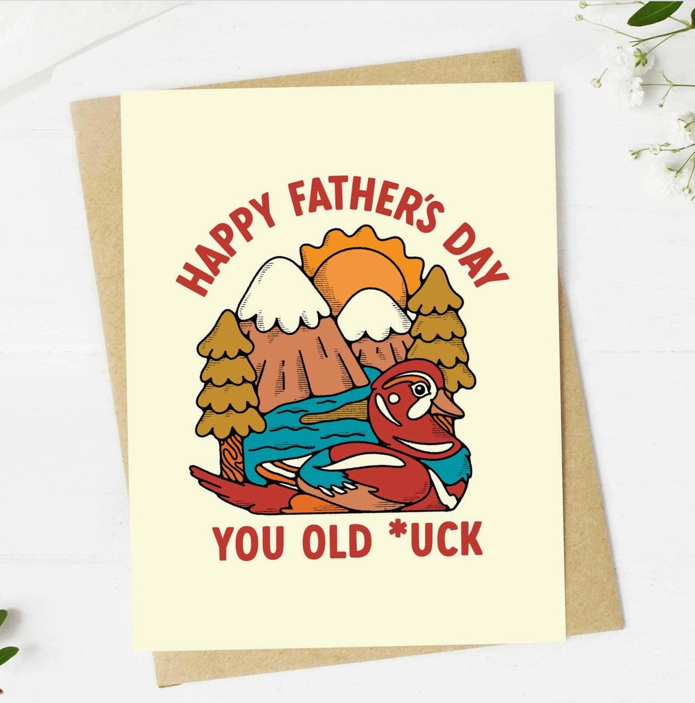 Old Duck Dad Card