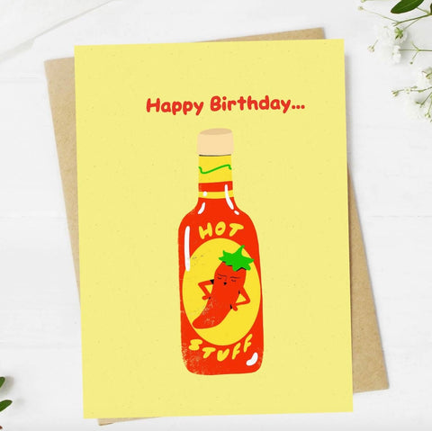Hot Stuff Birthday Card