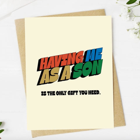 Me As A Son Card