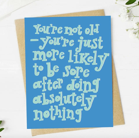 To Be Sore Card