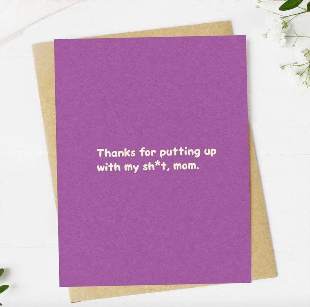Putting Up Mom Card