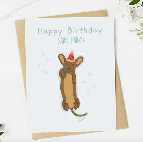 Dog Bark Birthday Card