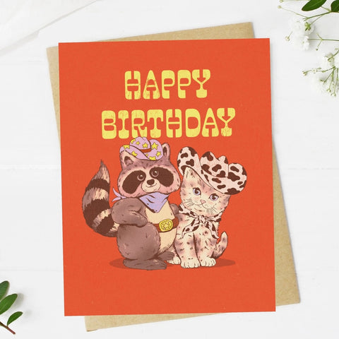 Cowboy Animals Card
