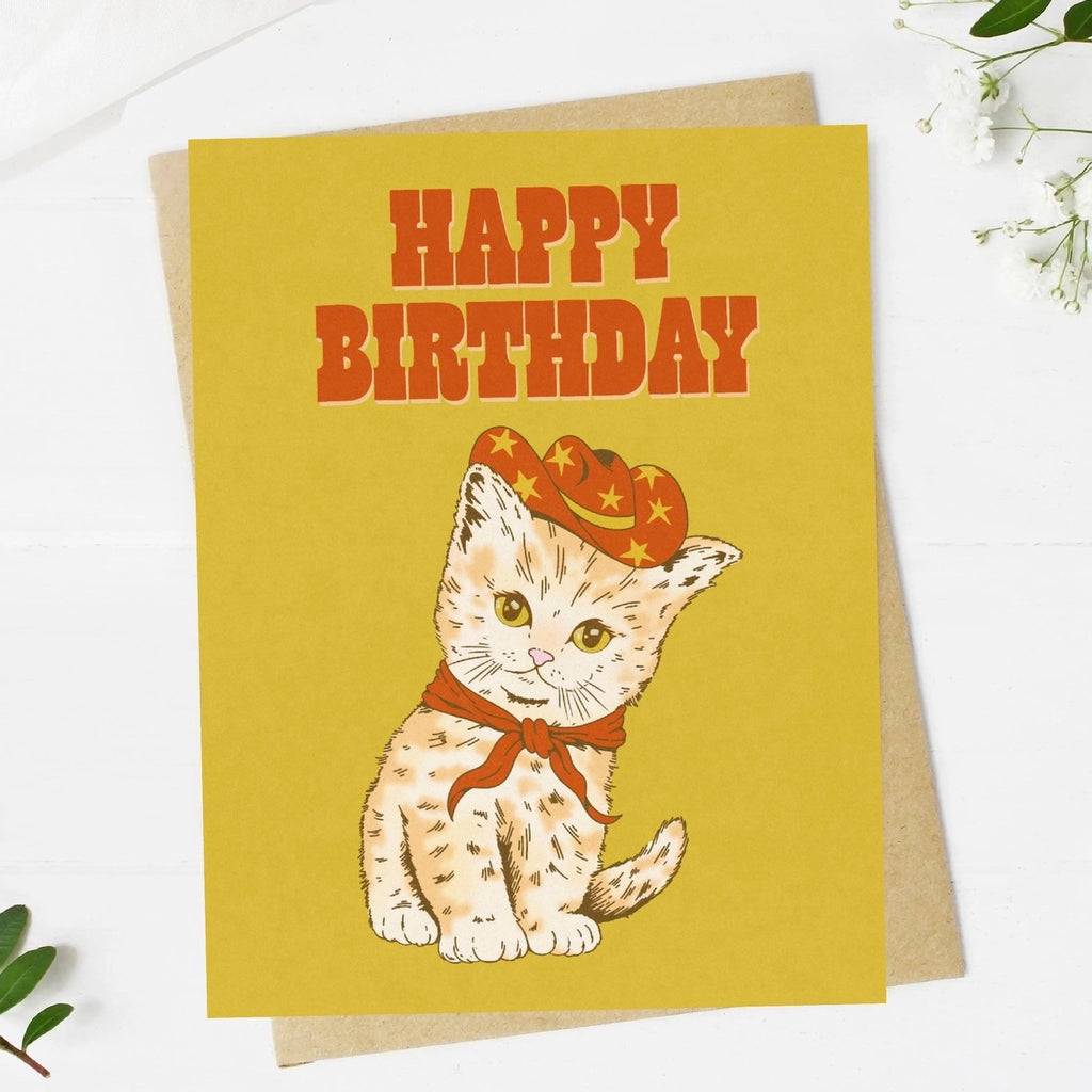 Cowboy Kitten Card