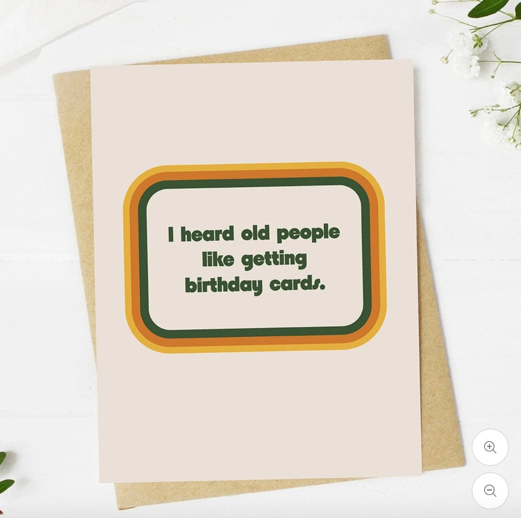 Old People Like Cards Card