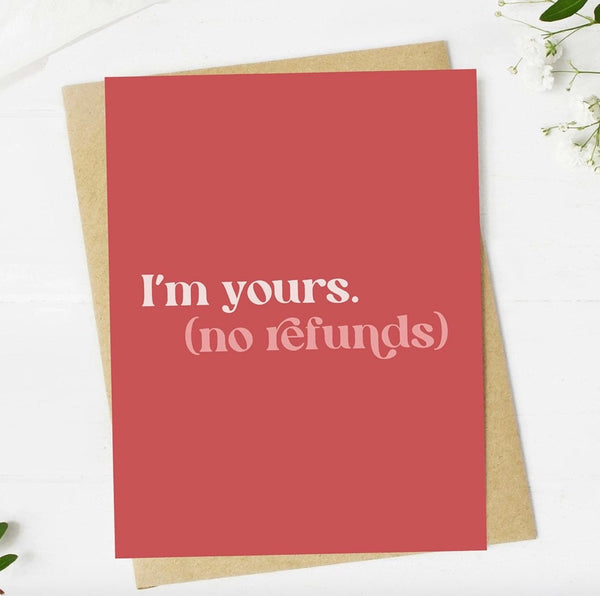 No Refunds Card