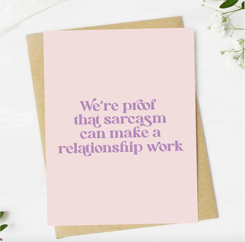 Sarcasm Relationship Card
