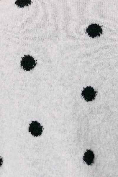 Playful Polka Dot Sweater Tee