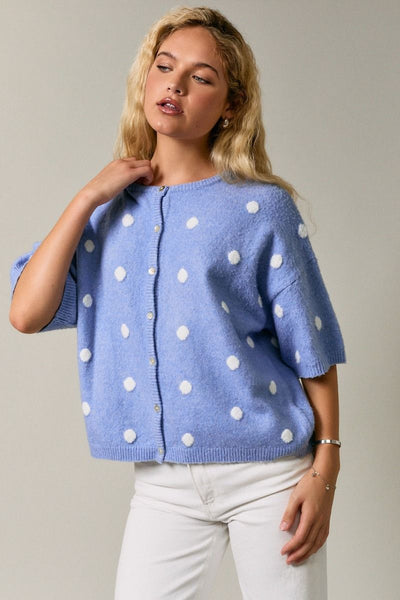 Playful Polka Dot Sweater Tee