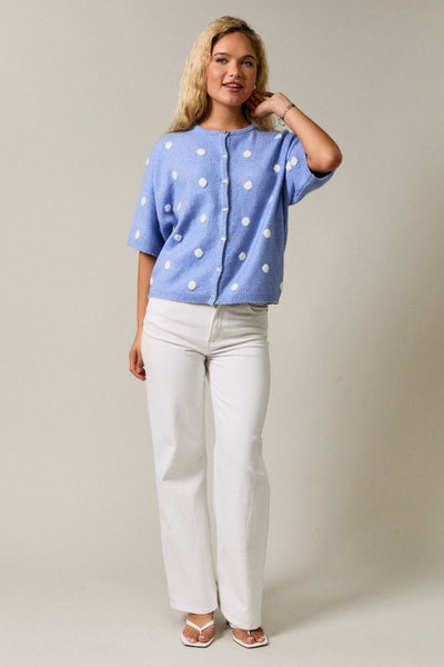 Playful Polka Dot Sweater Tee